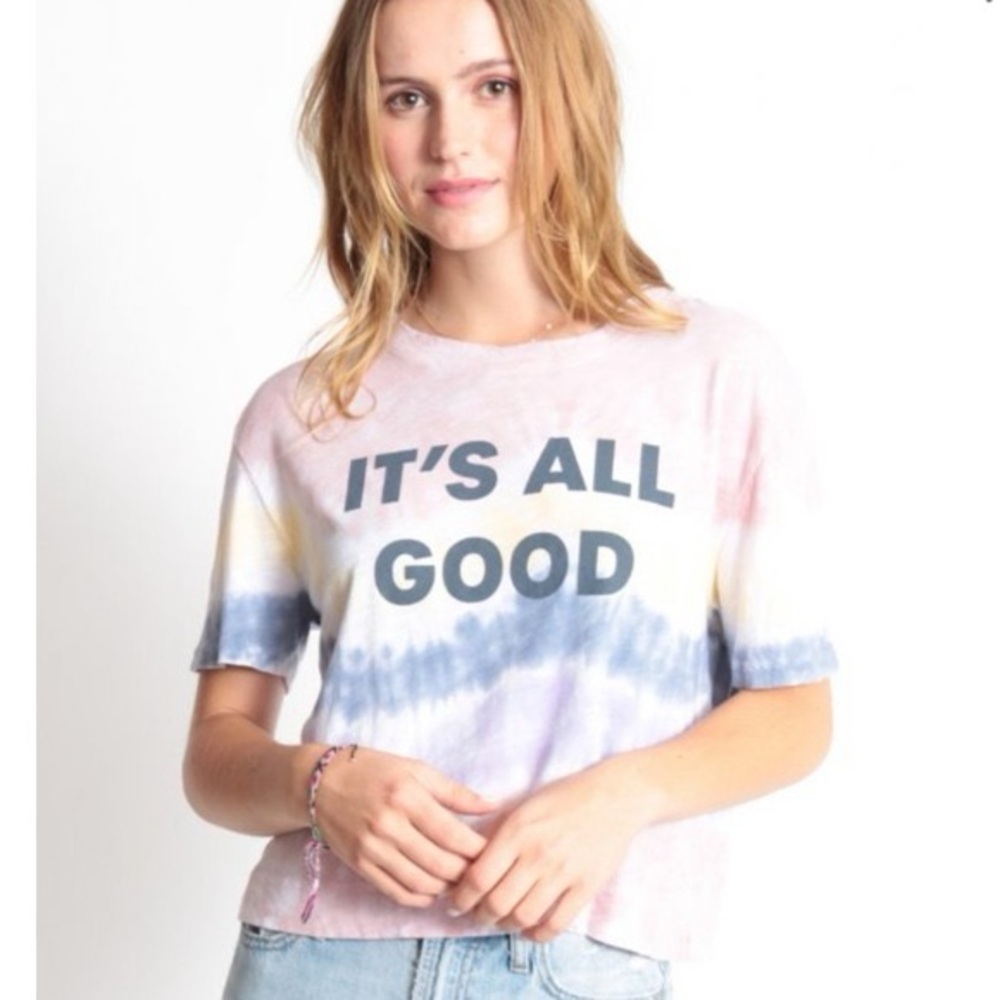 good hYOUman IT'S ALL GOOD
The Finny - M / Sandstone Tie Dye Top